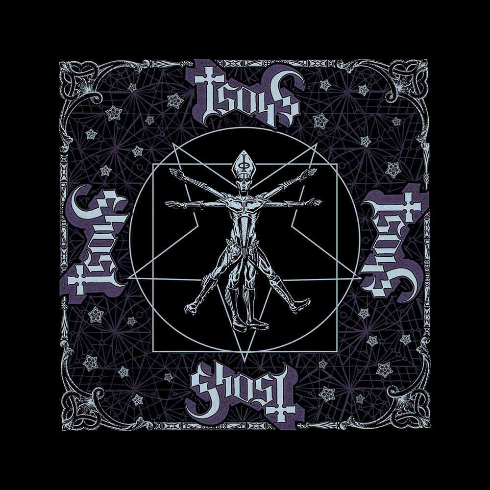 Ghost - Vitruvian Ghost Bandana - Black